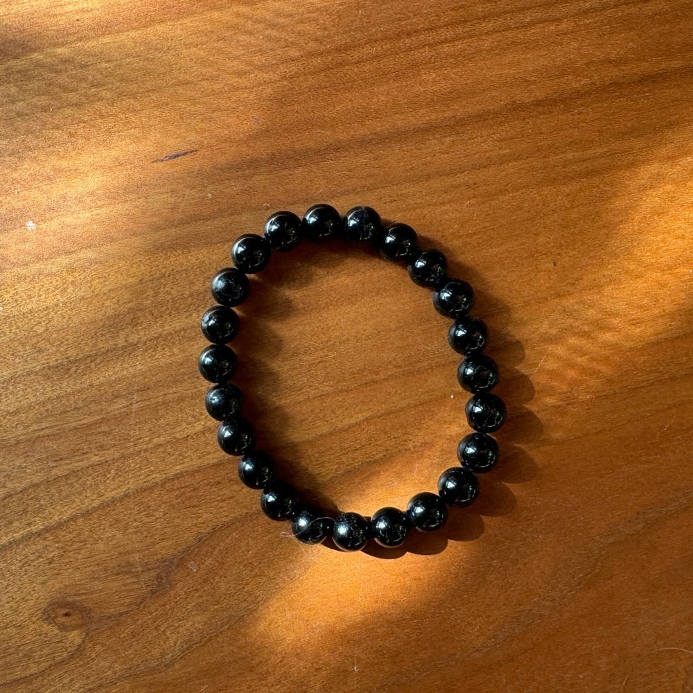 Black onyx power beads bracelet